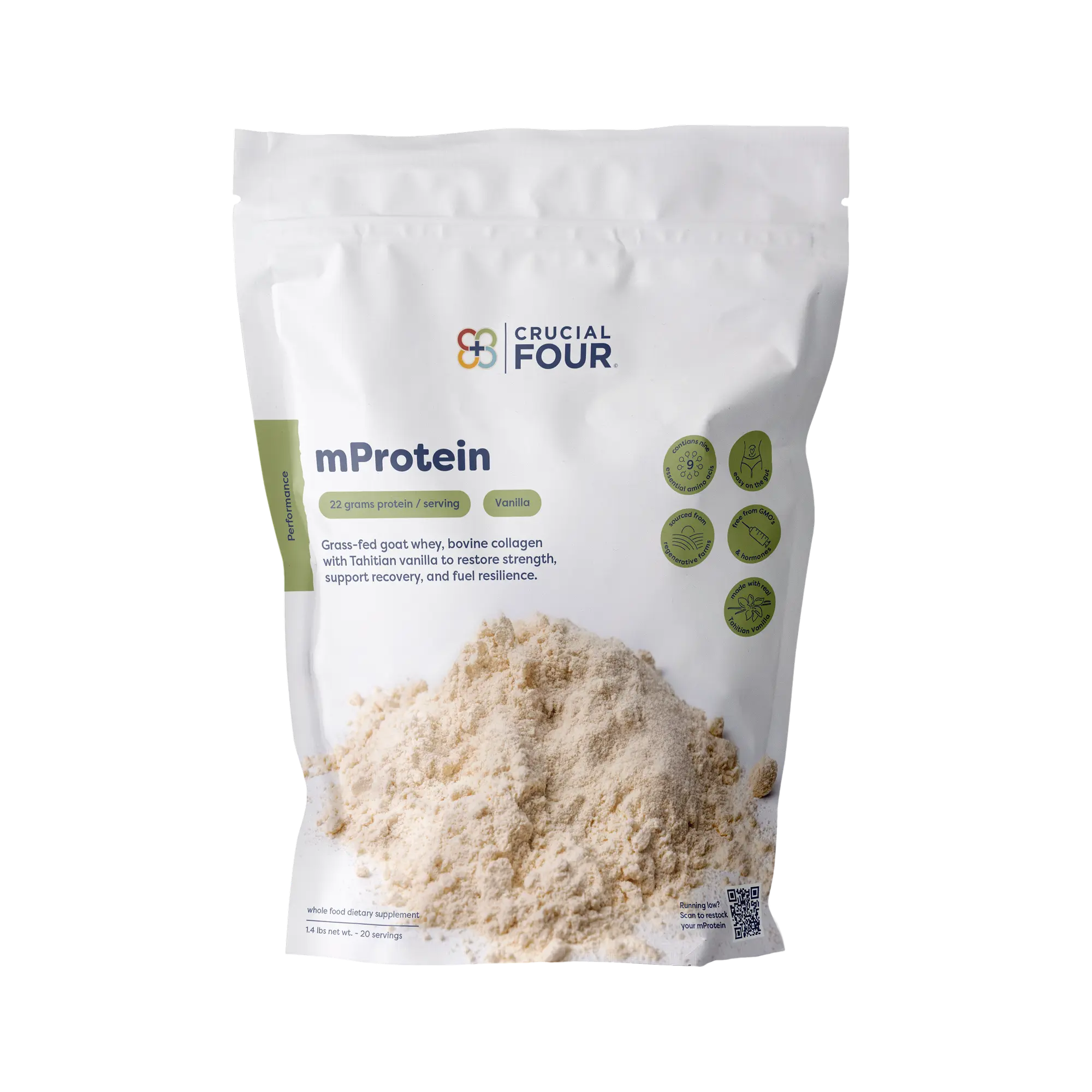 mProtein | Grass Fed A2 Goat Whey Protein with Collagen Peptides