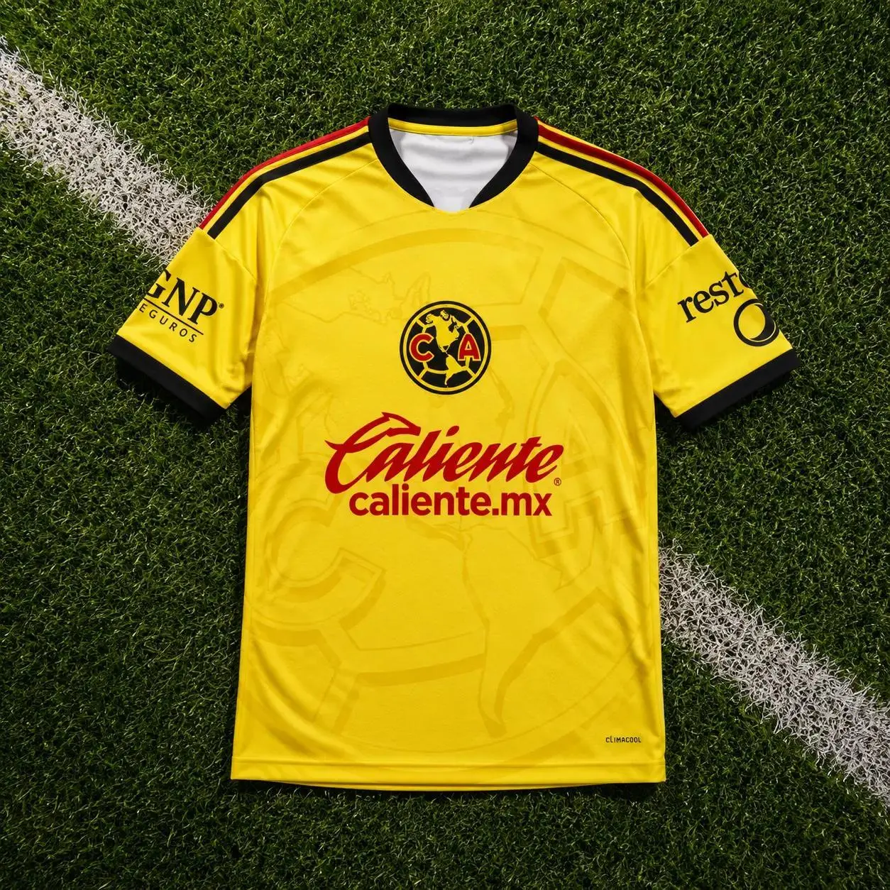 Yellow Club America Home Shirt 26, Quick-Dry Short Sleeve Jersey, Breathable Game Day Sports Top, Liga MX Fan Gear