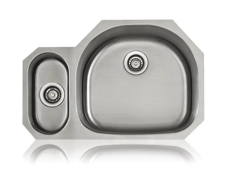 Lenova SS-CL-D4R Classic 18 Gauge Undermount Double Bowl Kitchen Sink Stainless Steel