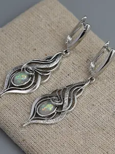 Vintage Style Craftsman Carved Hollow out Design Dangle Earrings (1 Pair), Fashion Jewelry for Party, Daily Clothing Decor, Trendy & Exquisite Jewelry for Birthday Gift, Dangling Earrings