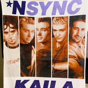 Blanket NSYNC custom name 50x60 blanket
