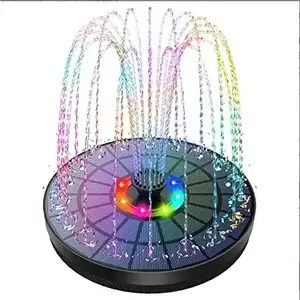 1.5W Solar Bird Bath Fountain Pump, Solar Fountain, Free Standing Floating Solar Powered Water Fountain Pump for Bird Bath, Garden, Pond, Pool, Outdoor
