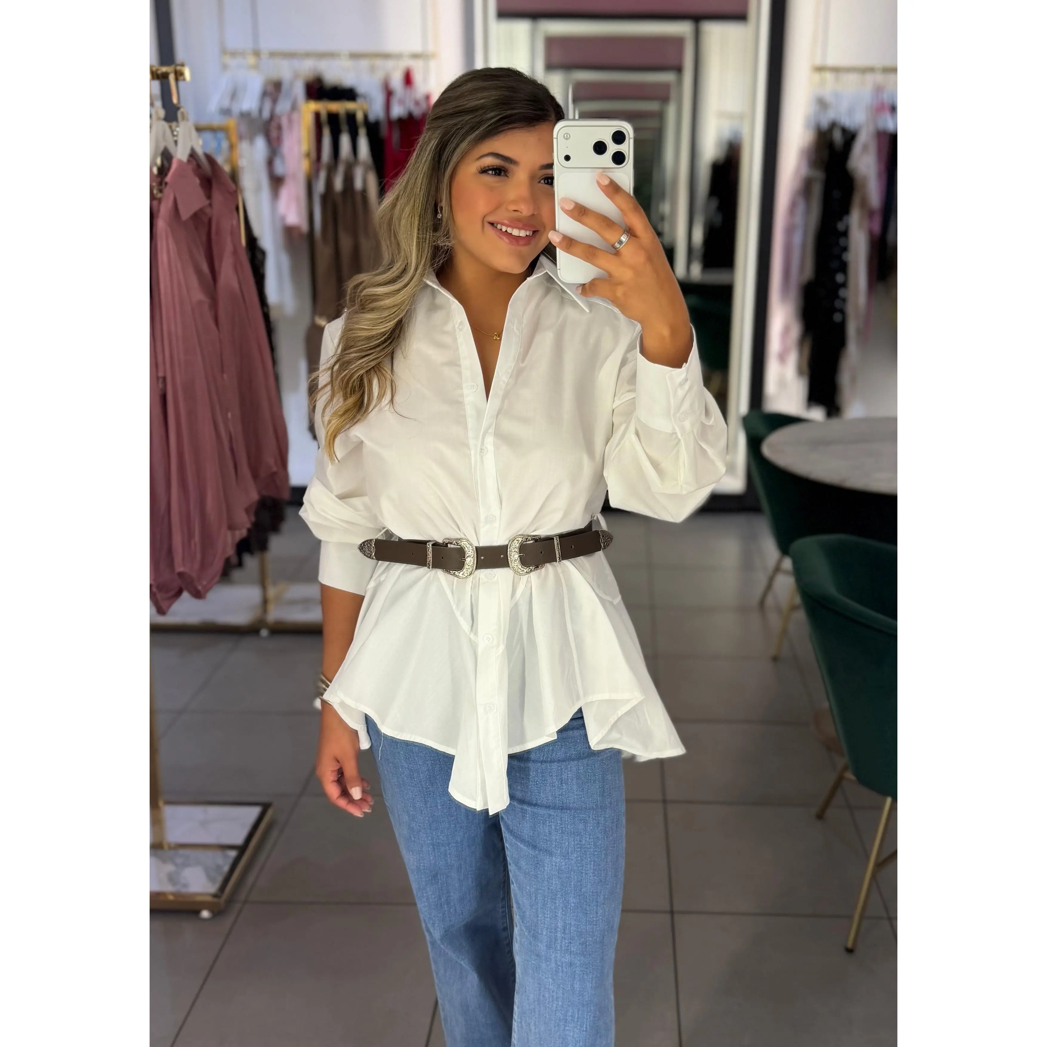 Gracelyn Belted Top