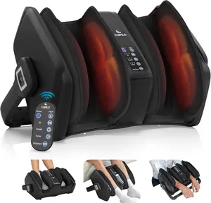 CuPiLo Heated Foot Massager – FSA HSA Approved | Deep Shiatsu + Compression for Neuropathy & Circulation | Remote Control - CPL-5599RC