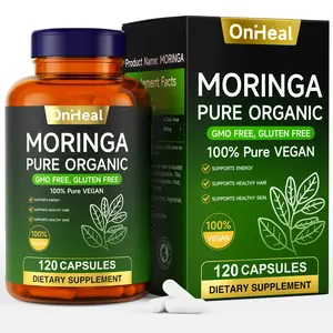Organic Moringa Capsules 1000 mg, 160 Count - Moringa Capsules with Organic Oleifera Powder, Supports Healthy Hair and Skin, Energy and Balance - Vegan, Non-GMO Daily Health Supplement Healthcare Dietary Fitness Vitamins Nutrition Edible ashwagandha