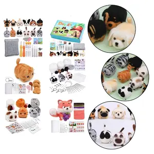Animal Needle Felting Supplies Kits with Tools for Beginner DIY Needle Felting