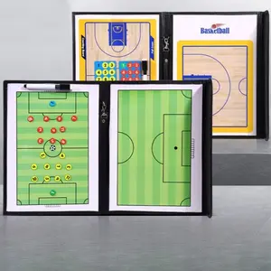 Magnetic Foldable Training Board, 2 Counts Basketball & Football Training Board, Hanging Strategy Teaching Clipboard, Sports & Outdoor Accessories