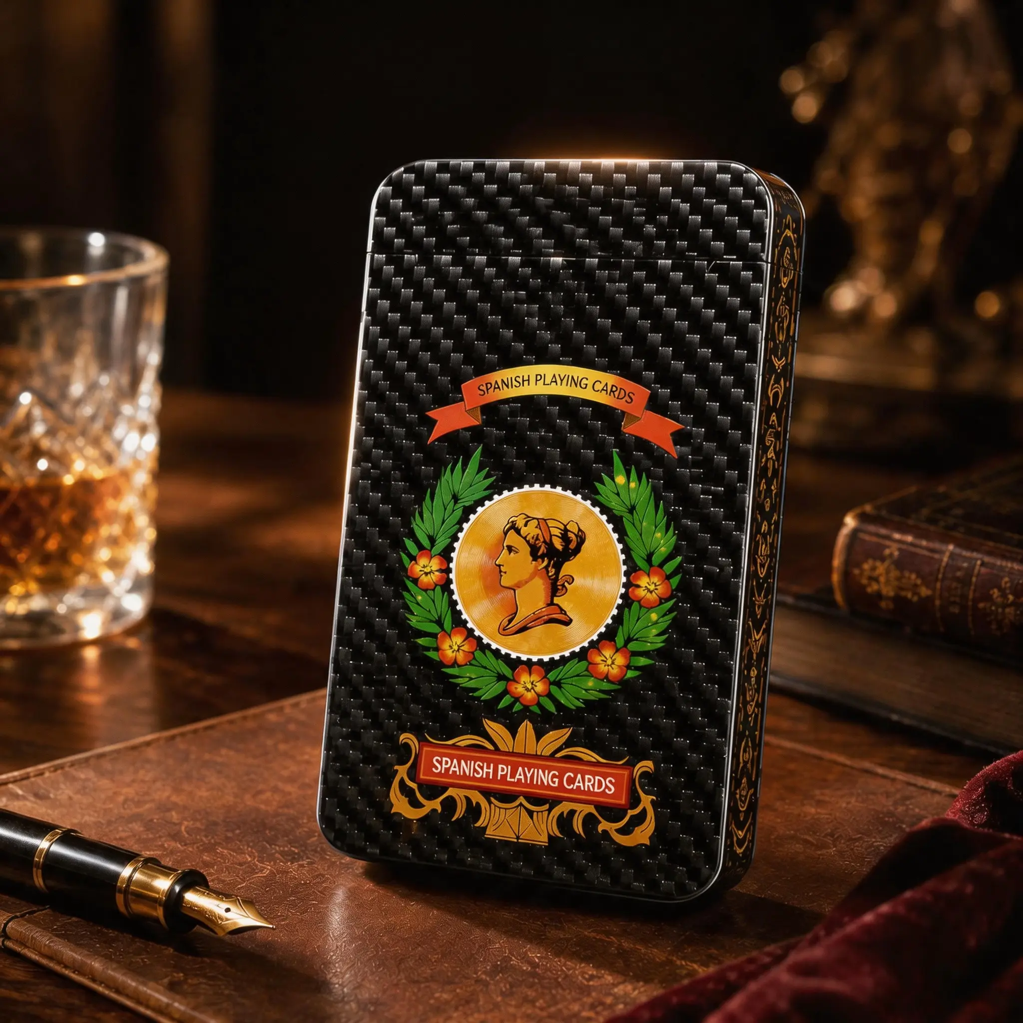 Waterproof Spanish Playing Cards - Authentic Black Plastic Baraja Española, Ideal for Card Games Briscas & Mus, Puerto Rico-Mexican Design for Long-Lasting Entertainment