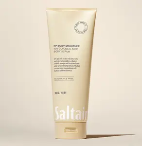 Saltair KP Body Smoother – 10% Glycolic Acid Body Exfoliator – Glycolic Acid, Volcanic Sand & Cellulose – Fragrance Free – Clears Bumps & Smooths Skin - 10 fl oz