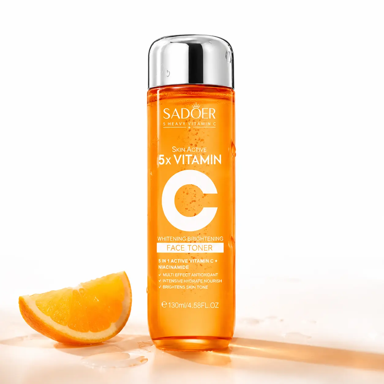 【Official Genuine Product】SADOER 5x Vitamin C Facial Toner with Niacinamide & Hyaluronic Acid — lightweight hydrating toner for your daily skincare routine