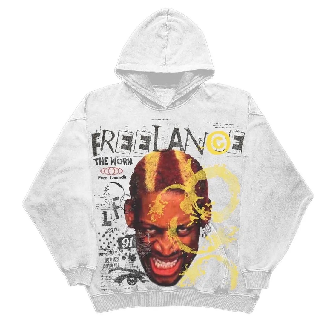 Freelance Dennis Rodman hoodie Stylish Tops Sweatshirts Pullover Cotton Long Sleeve
