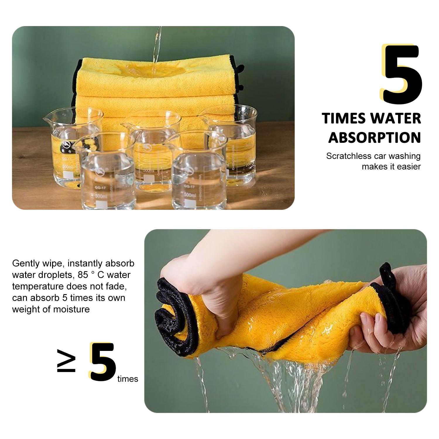 Microfiber Car Towels: Ultra-Absorbent, Lint & Scratch Free Detailing Cloths for Auto & Home Cleaning.