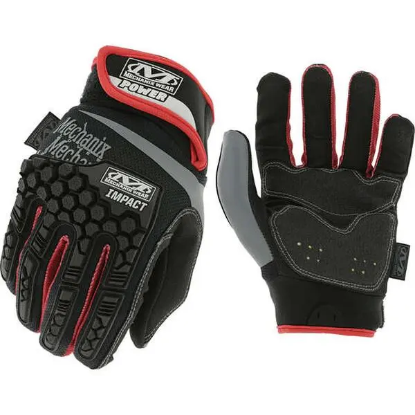 Mechanix Wear Power Shock Gloves XL - Durable Power and Shock Absorption for Mechanics and Tradespeople