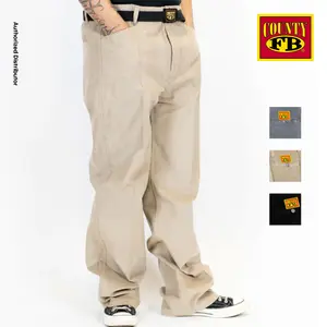 FB COUNTY Men's OG Corduroy Pants FBCOUNTY Casual Kackies Corduroy Pants Stylish Corduoy Trousers Hip Hop Harem LA Streetwear Chicano