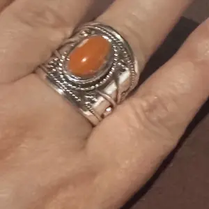 Sunset Soulfire Ring – Handcrafted Glow of Earth and Spirit Silver Ring