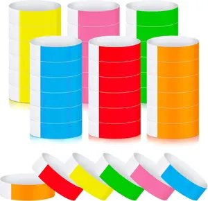 Paper Wristbands Neon Wrist Bands Waterproof Hand bands Events Lightweight Concert Wristbands