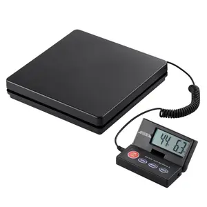Digital Shipping Scale 110 Lbs X 0.07 Oz, Heavy Duty Postal Scale With Timer, Tare, Hold Function, 90° Foldable LCD Screen, Package Scale For Luggage, Home, Office, Post Office, AC/DC Powered, FCC Listed, Accurate, Portable