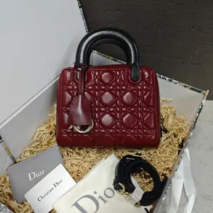 Pre-owned Dior Lambskin Shoulder Bags 7.8'' R14359 Shoulder Bag C14305671721 0609 T3 Rina