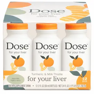 Dose for Your Liver 2oz – Ready-to-Drink Herbal Formula with Milk Thistle & Dandelion for Liver Support, A Caring Gift for Him or Her
