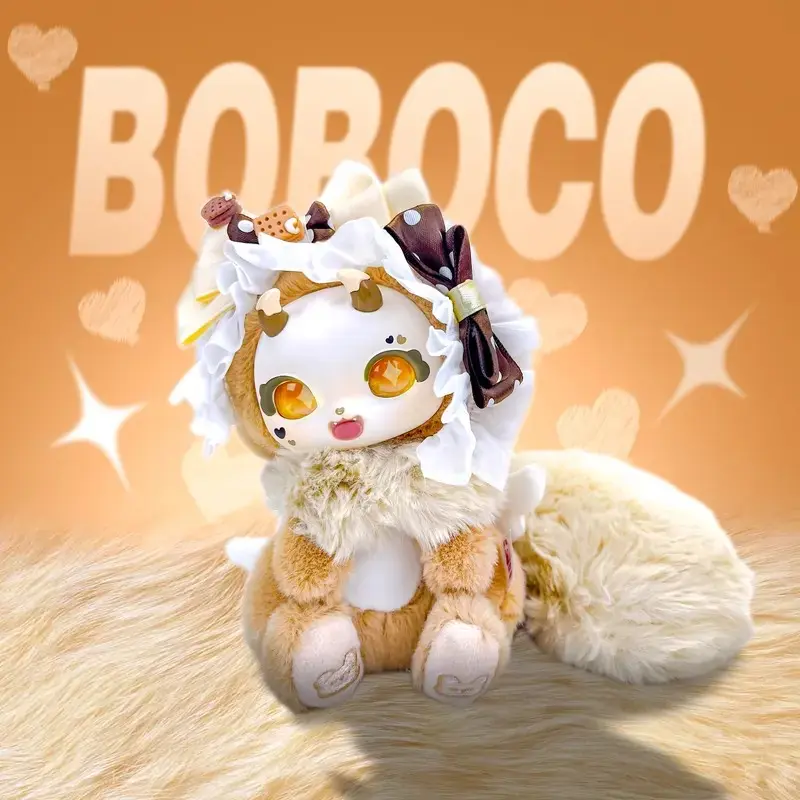BoBoCo V1-Cute Fluffy Plush Toy. plush blind  box.  Glue Face Plush Toy. Sweet Plush doll. .Unique Design for Collectors and Fans of the Series Blindbags Random Surprise Set