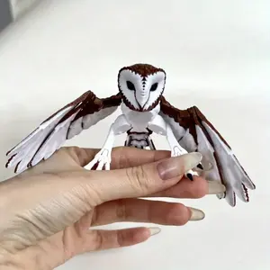 Realistic 3D Printed Eagle Nest with Moveable Wings, Plastic Desktop Decoration, Home and Office Decor, Party Decoration, Multi-Color Animal Figurine, Collectible Figurine, Home Decor Statue, Home Decor Ornaments
