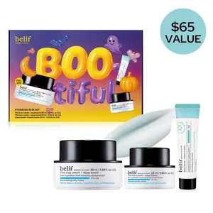 belif Aqua Bomb BOO-tiful Hydrated Skincare Set: Korean Skincare Set with Aqua Bomb Moisturizer, Frozen Cream, 2-Step Skincare for All Skin Types, hydrating, comfort, lightweight, moisturizing, moisture, skin barrier
