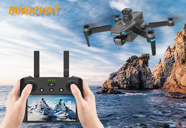 Bingchat Upgraded Professional Drones with Camera for Adults 4K HD, 360 Obstacle Avoidance, 3 Axis Gimbal, Payload Release, Tablet Remote, 5 Miles Range, 84 Minutes Two Batteries, Time-lapse, High Wind Resistance, Rainproof, GPS Safe Height Return