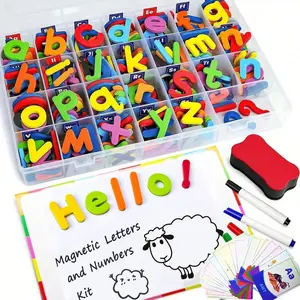 Magnetic Letter and Number Stickers, Colorful Alphabet Symbols Kids Toy Set, Home and Office Decor, Fridge Decoration, Alphabet Fridge Magnets, Ideal Gift