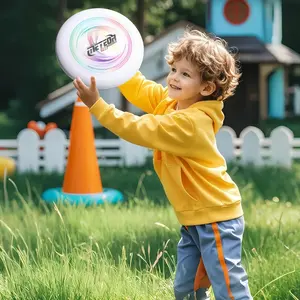 LED Light-Up Large Boomerang Flying Disc | Kids Outdoor Sports & Parent-Child Interactive Toy - Easy Throw, Self-Returning Design for Fun Family Games
