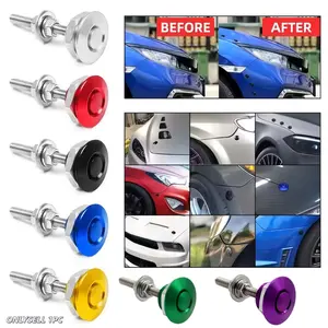 3CM JDM Quick Release Latch License Plate Lock Clip Aluminum Alloy Car Hood Pins Lock Clip Kit for Bumper Hood License Plate Car Accessory