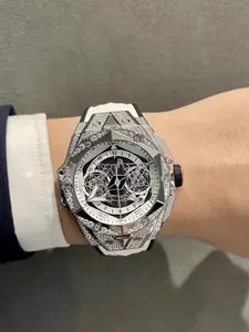 Customized Moissanite watch Swiss movement waterproof mechanical watch