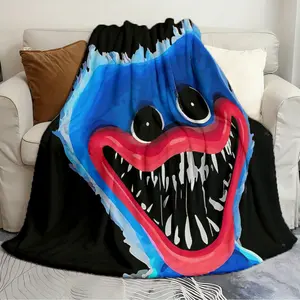 Throw blankets Huggy Wuggy Exquisite blanket Soft and comfortable all-season blanket portable flannel sofa blanket Lightweight Flannel Blanket