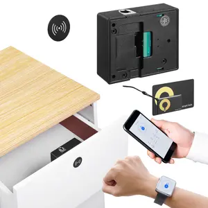 【DealsForYouDays】VEVOR Electronic Cabinet Lock,4-in-1Smart Cabinet Lock with 3*AAA AccumulatorEasy-to-install Hidden Cabinet Lock with APP Smart ManagementFits for Various Wooden Cabinets
