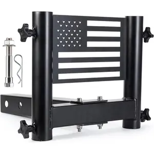 (2025 New) US Flag Hitch Mount Flagpole Holder Flagpole Hitch Flag Pole Universal Flag Hitch Mount for All 2" Receiver, Fit for Jeep SUV RV Pickup Truck Camper Trailer