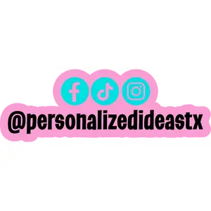 Custom Social Media Handle Sign | Acrylic Business Sign with 3 Icons | Instagram TikTok Facebook Sign | Personalized @ Handle Display