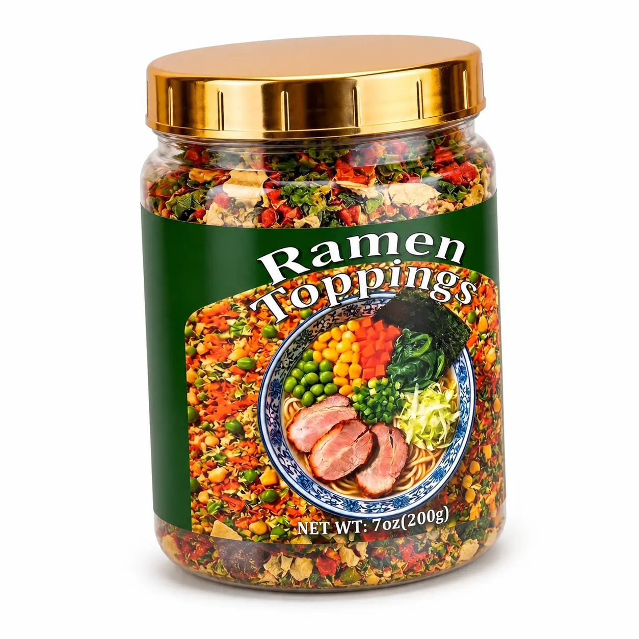 7oz Dried Ramen Toppings, 9 Dehydrated Vegetables Mix for Instant Noodles, Miso Soup & Rice Bowls, Plant-Based Soup Add Ins, Natural Ingredient Veggie Blend for Quick Meals, Clean Label Pantry Essentials
