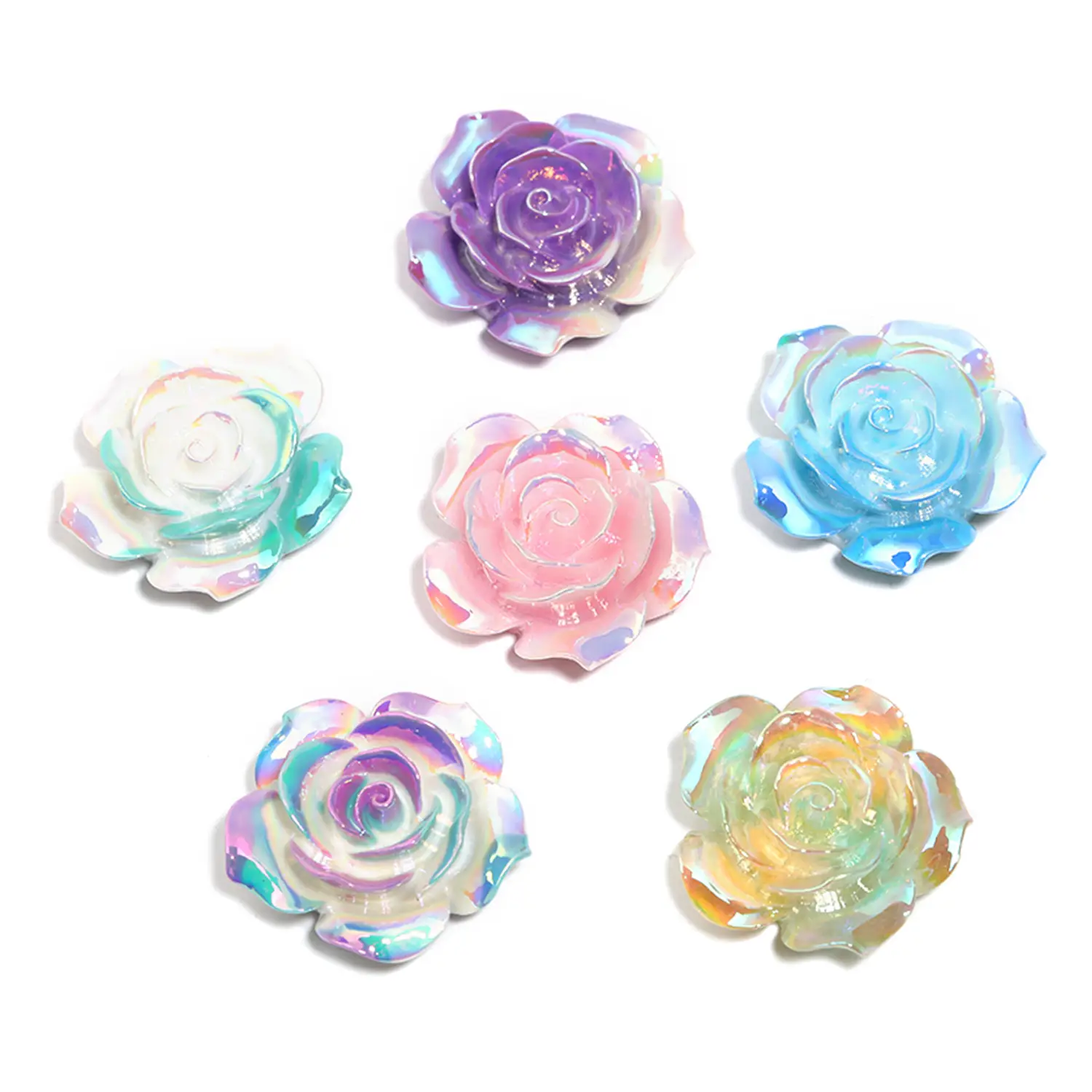 B279 DIY Special Flowers Acrylic Beads Adjustable Beaded Design 1.5 Wax Wire for Craft Projects Hearts 20pc Charms Making