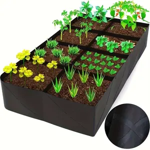 Enhanced 8-Section Garden Bed Set – Extra Large Raised Garden Planter Box, Weatherproof Rectangular Grow Bed for Vegetables, Potatoes & Outdoor Gardening