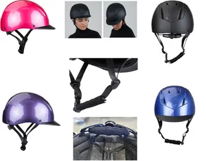 Shires Karben Low Profile Riding Helmet - ASTM F1163-23 Safety Certified, Matte Finish, Adjustable Dial Fit