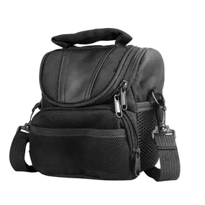 DSLR Camera Bag Portable Lightweight Camera Bag Slanted Shoulder Digital Photography Camera Bag with Clip-on Detachable and Adjustable Strap