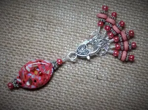 Coral Mosaic Stitch Marker Set