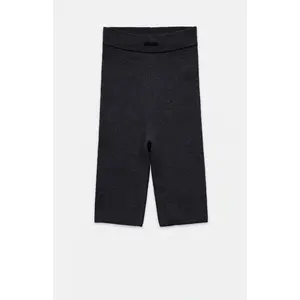 Fear of God ESSENTIALS Men's Women's Vintage Black Ribbed Knit Biker Shorts