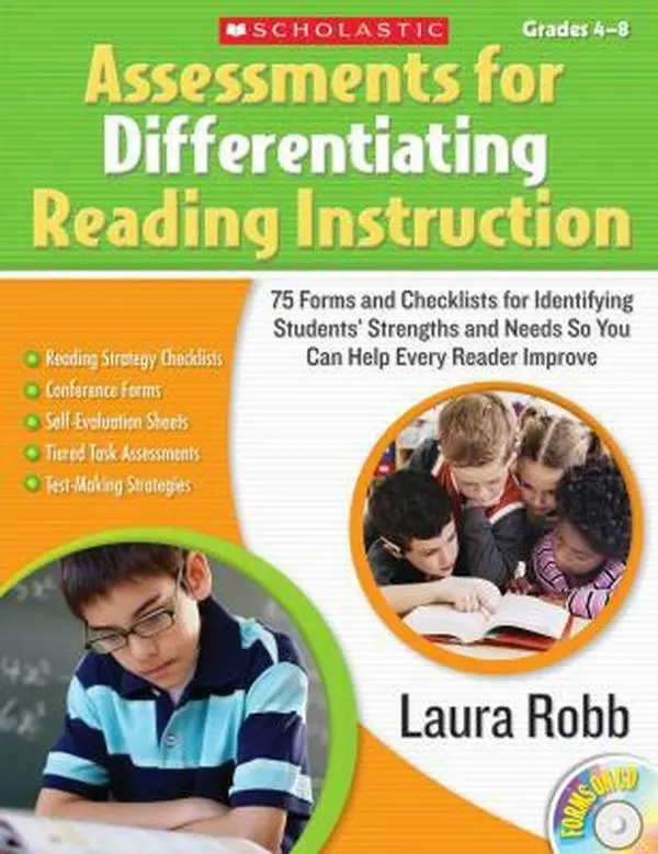 USED-Assessments for Differentiating Reading Instruction: 100 Forms on a CD and Checklists for Identifying Students' Strengths and Needs So You Can Help Ev by Robb, Laura (Paperback)