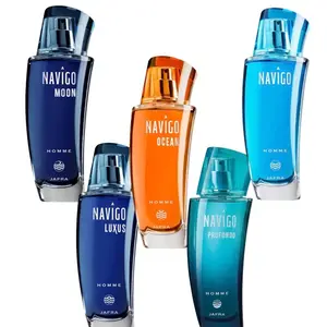 Jafra Navigo Different trios available 3.3 Fl Oz each for men in glass bottle and box