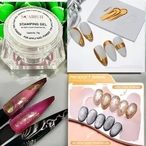 3D Solid Chrome Base 3D Stamping Gel - CLEAR 10g