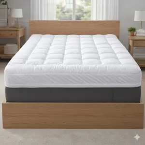 Premium 10 CM Mattress Topper for Extra Comfort & Support High Density Foam Hypoallergenic Cooling Breathable Ideal for Better Sleep