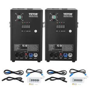 【Summervibes】VEVOR Cold Spark Machine, 2 Pack 700W Output Fireworks Controllers, 6.6-16.4ft Adjustable Height, with Advanced DMX System,LED Screen,Portable Handle, Aluminum Alloy for Stage DJ Wedding Event,Party