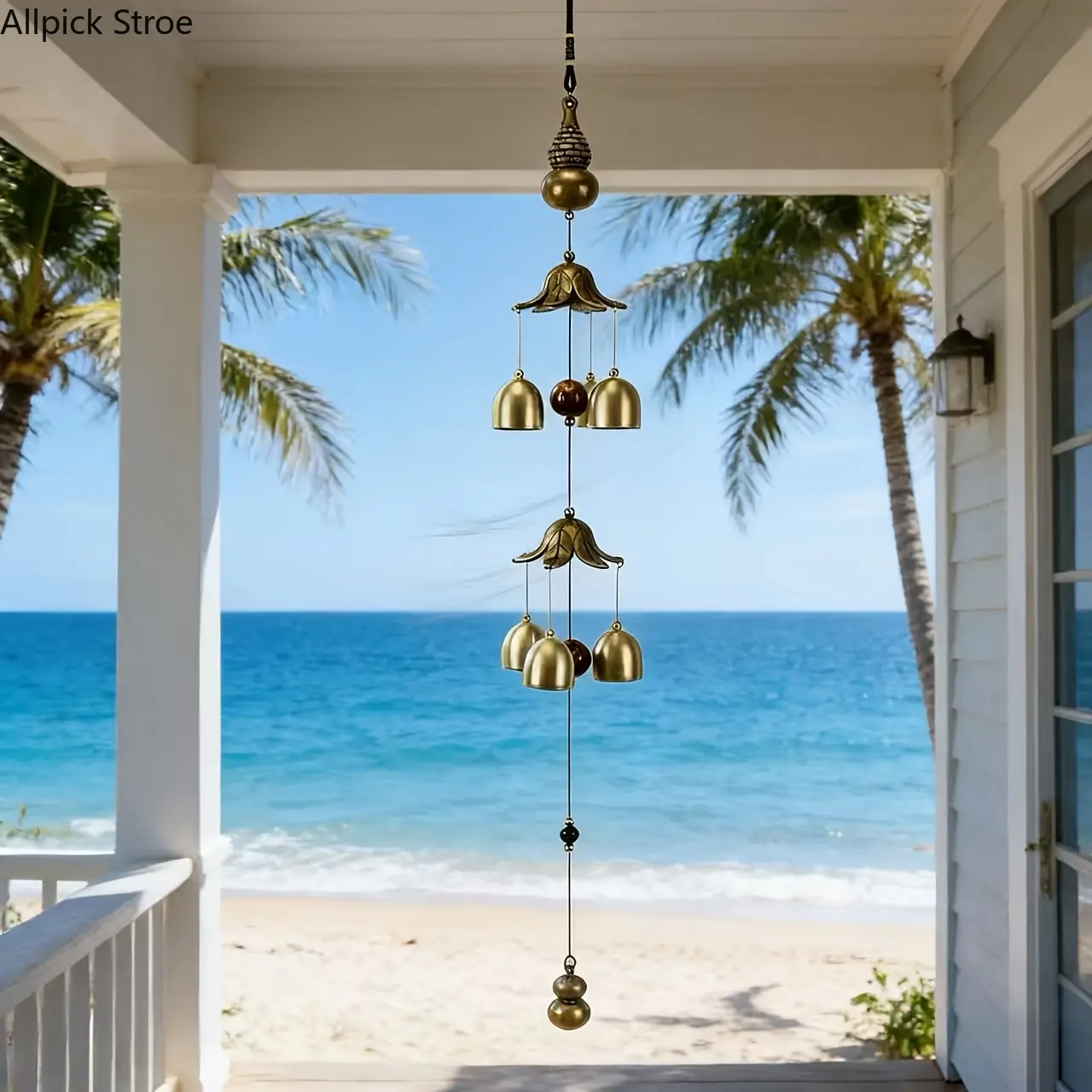 Stylish Metal Bag Charm & Hanging Wind Chime, Decorative Doorbell Pendant with Crisp Sound for Home Decor, Chimes, 1 Set, Door Bell Pendant, Decorative Bell, Stylish Entryway, Modern, Charm Set, Metal Look, Fashion Hanging Charm tiktokshopbacktoschool