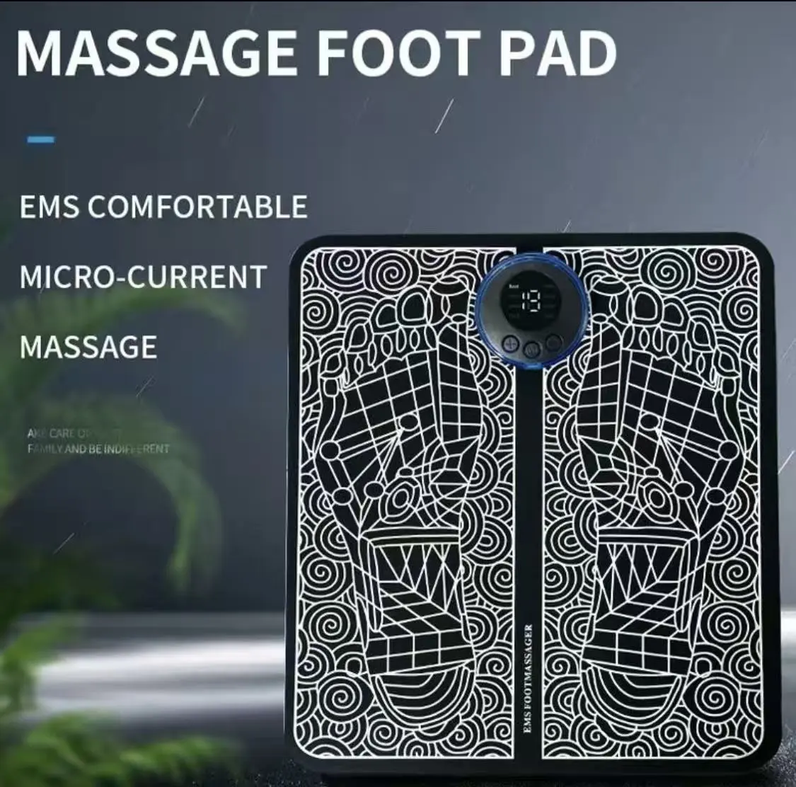 Electric EMS Foot Massager Mat with Remote Control, Foot Muscle Stimulator Pad for Daily Relaxation & Comfort