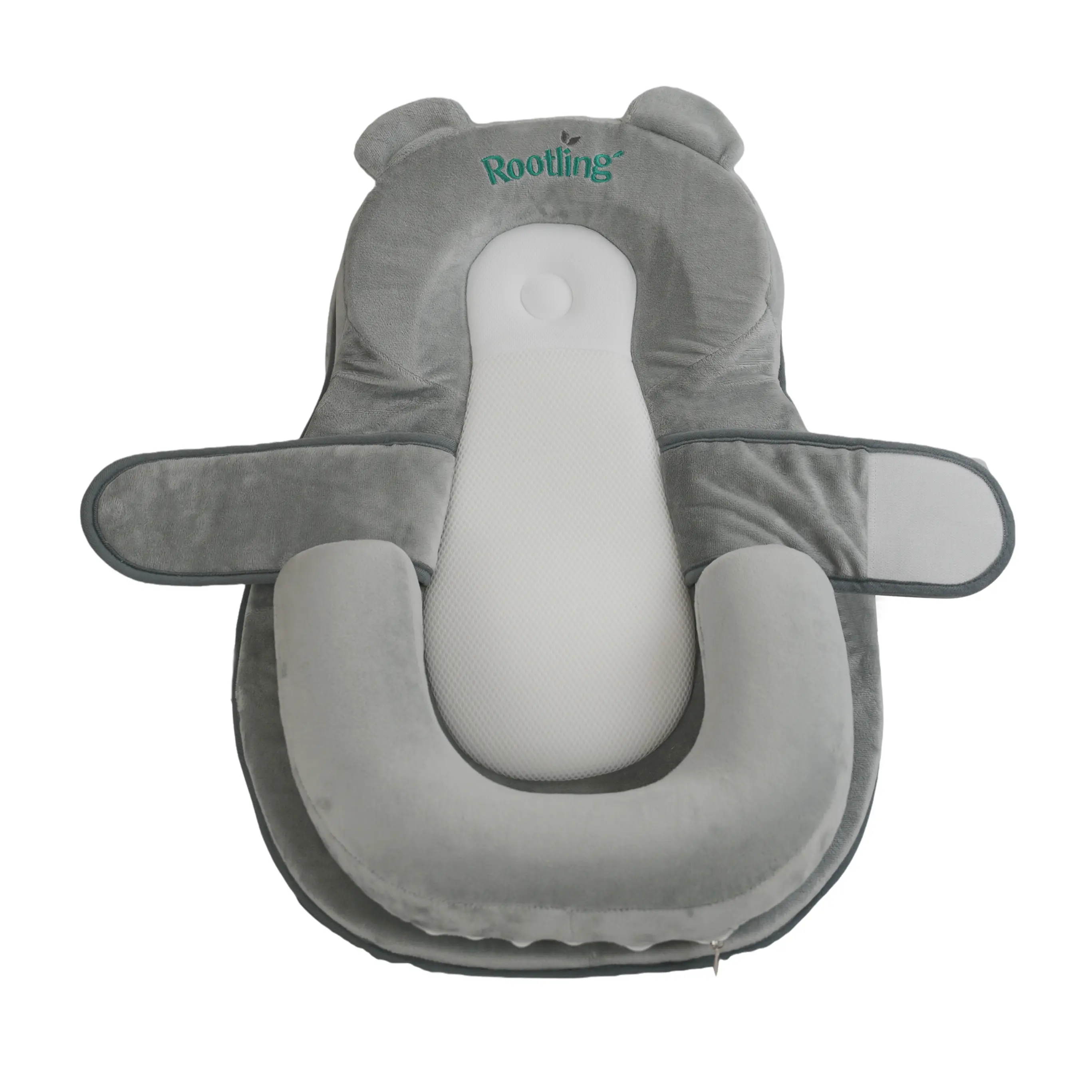 Rootling Nursing Pillow, adjustable, available in multiple sizes, suitable for bottle-feeding, comes with a removable, machine-washable pillow cover